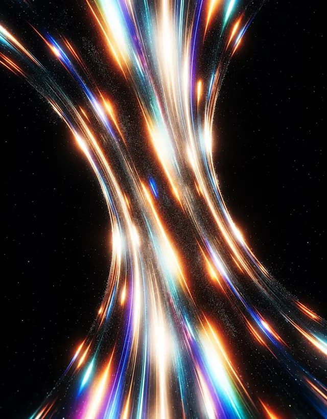 Abstract light streaks
