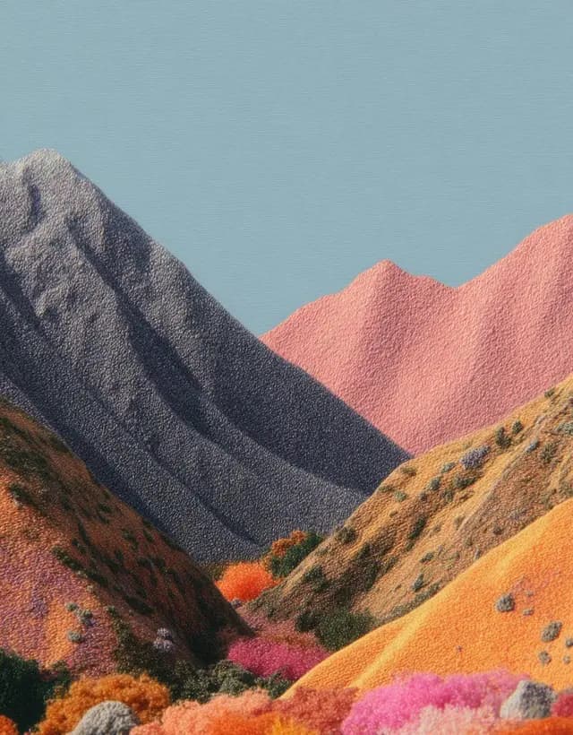 Abstract landscape artwork